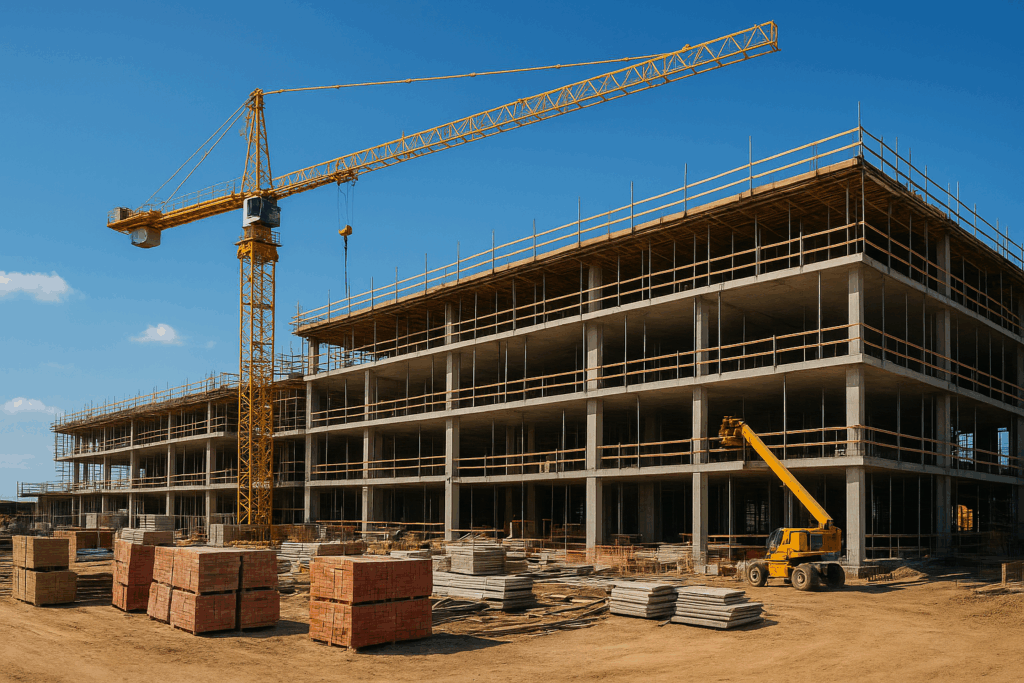 Construction Factoring Cash Flow, Commercial Construction Site