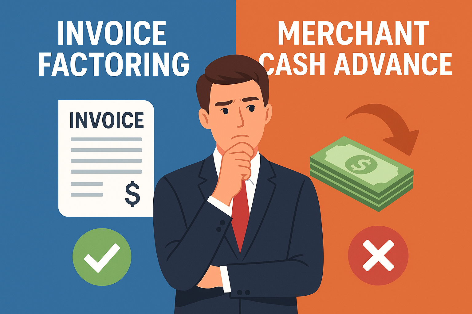 Invoice Factoring vs Merchant Cash Advances