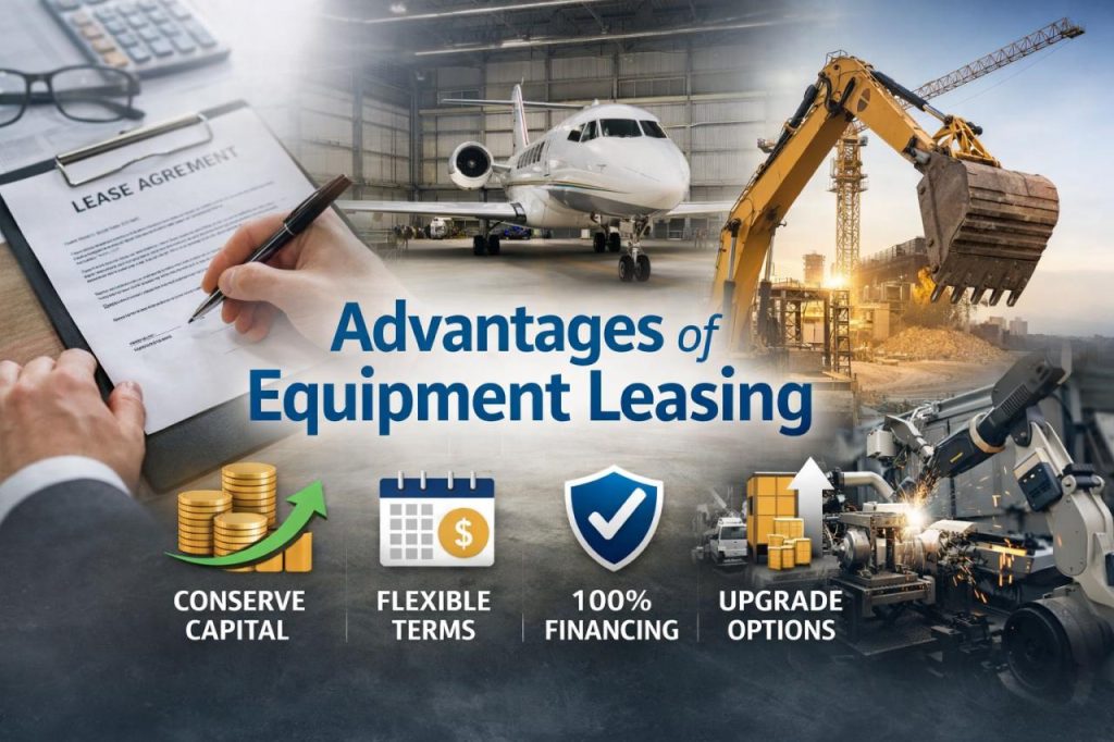 The advantages of Equipment Leasing.